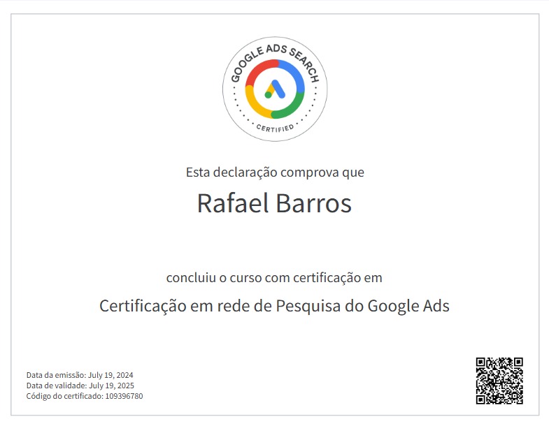 Certificado Google 2024